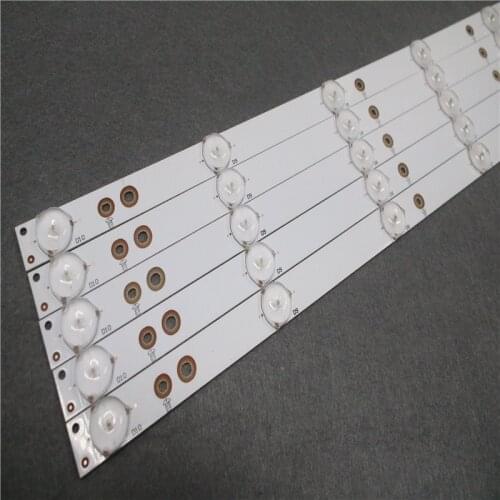 New Kit 5 PCS 10LED(3V) 842.5mm LED backlight strip for 43PFT4131 43PFS5301 GJ-2K15-430-D510 GJ-2K16-430-D510-V4 01Q58-A