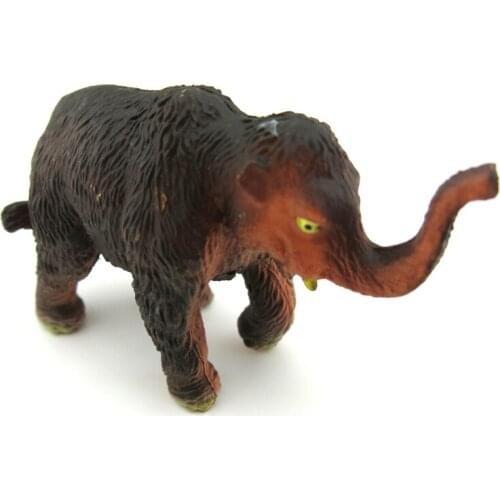 Models of animals plastic articl Cute Adorable Mammoth Simulation Models Of Animals Plastic Toys Furnishing Articles Wildlife