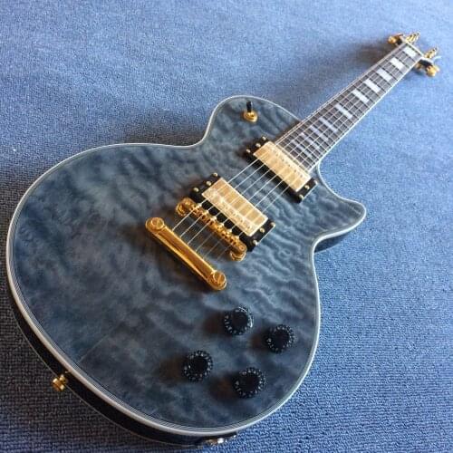 OEM 6-string electric guitar, rosewood fingerboard, burst color quilte maple Flame Maple top, free shipping