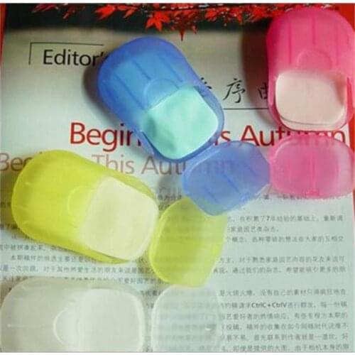 Convenient Washing Hand Wipes Bath Travel Scented Slice Sheets Foaming Box Paper Soap Wholesale Drop Shipping Random Color