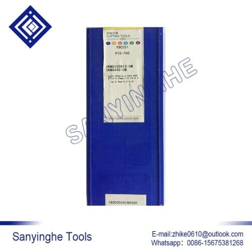 Free shipping high quality sanyinghe cnc blade lathe tool 10pcs/lots YBC251 DNMG150612-DM cnc carbide turning inserts