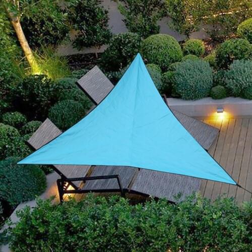 3M 4M Outdoor Sun Shelter Waterproof Awning Triangle Tent Canopy Garden Beach Picnic Camp Shade Tarp Travel Awning Sunshade New