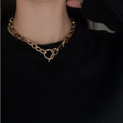 5MM Choker Stainless Steel Collar For Women Jewelry Necklaces Torques Box Chain Gifts For Girls USENSET