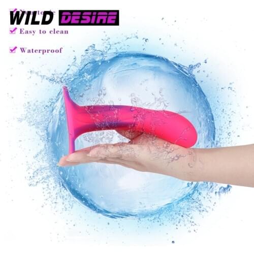 2020 Rainbow Dildo Simulation Dildo Anal Plug Female Masturbation Adult Sex Products Anal Plug Large Liquid Silicone Butt Penis