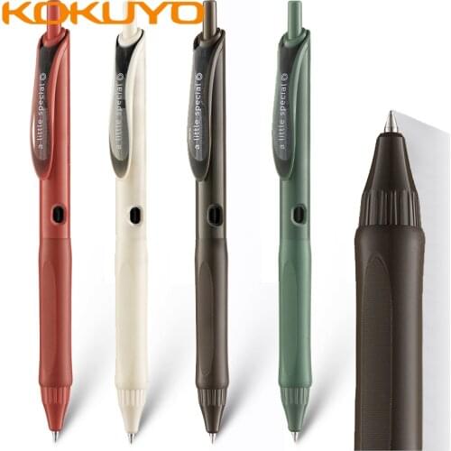 4Japanese KOKUYO Gel Pens WSG-PRS302 0.5mm Japanese Simple Pen Barrel Design Fresh And Natural Limited Edition
