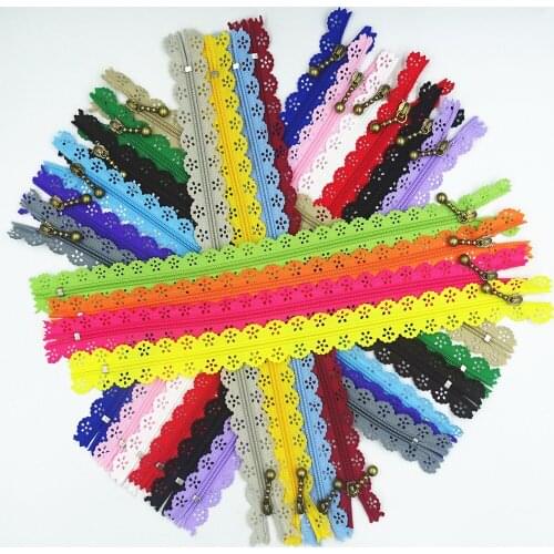 5/10Pcs 50Cm 20 Inch DIY 3# Nylon Coil Flower Zipper Suitable For Clothes And Skirts