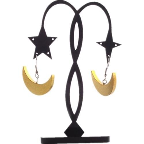 Athemis Tsuking Usagi Cosplay Accessory Golden Moon Earrings For Halloween Party Game