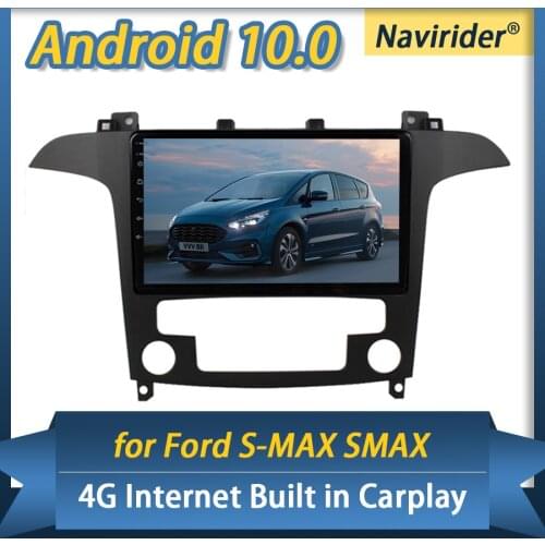 Car Radio For Ford S-Max SMax 2007 Android 10 Multimedia GPS Navigation Autoradio Video Player Stereo With BT Carplay Head Unit