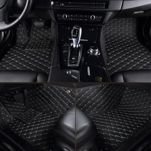 MUCHKEY Custom Car Floor Mats For Alfa Romeo Mito 2009 2010 2011-2016 Luxury Leather Rugs Auto Interior Accessories Car Styling