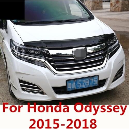 For Honda Odyssey 2015-2018 ABS Plastic Sand Block Guard Deflectors Front Lip Gravel Block Sticker Cover Car Styling