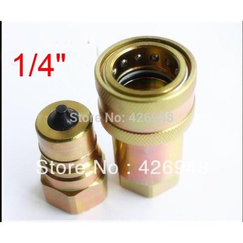 1/4'' BSP Hydraulic Quick Coupler ISO7241-A ,5000PSI CLOSE TYPE quick release coupling,Compatible with PARKER 6600 FASTER ANV