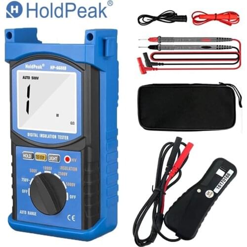 HoldPeak HP-6688B Insulation Resistance Meter+HP-705A Signal Pick Up Adapter Used by Automotive Meter +HP-605A Clamp Adapter