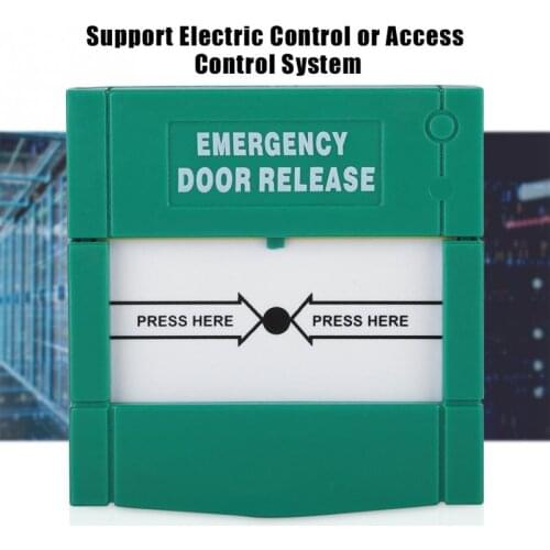 Break Glass Fire Alarm Emergency Bell Button Door Emergency Release Button Switch Control Access Switch Alarm Emergency Button