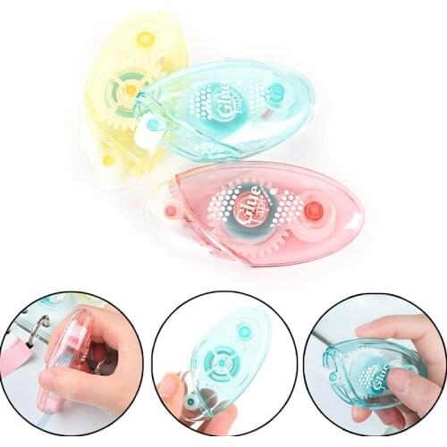 1pc Candy Funny Students Children Supplies White Shaped Correction Tape