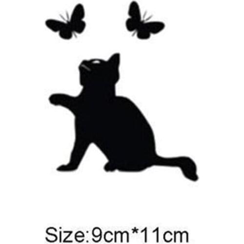 Creative Wall Sticker Butterfly Cat Wallpaper Removable PVC Wall Stickers Home Decoration for Living Room Bedroom