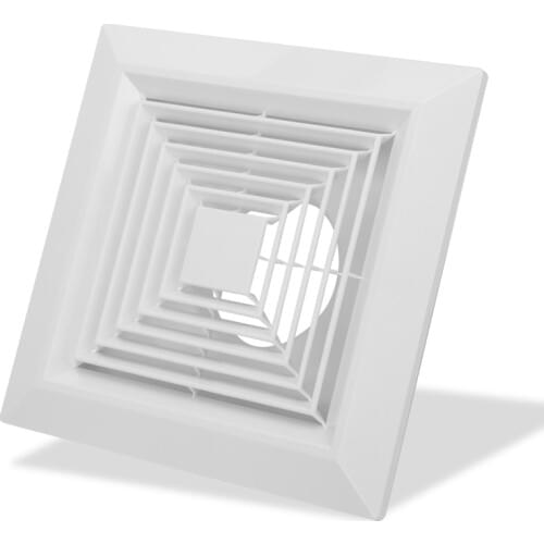 Square ABS Ceiling Diffuser Grilles Ceiling Air Vent Diffuser Spring Clasp Type 100/150/200mm Ventilation Beveled Edge Diffuser