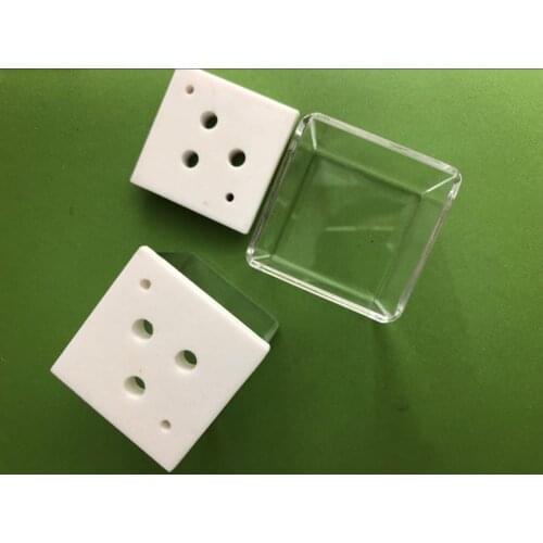 40 * 40 * 40MM quartz cell optical quartz cell with transmittance over 93% square quartz cell