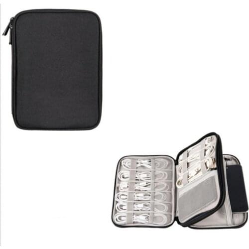 50% Hot Sales Portable Travel Digital Data Cable U-disk Charger Adapter Storage Bag Organizer