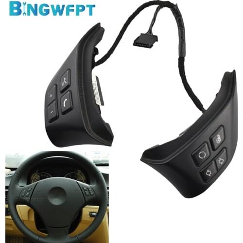 BINGWFPT For BMW 3 Series E90 X1 E84 320i 325i 318i 2010-2012 Multifunction Steering Wheel Switch Audio Volume Phone Button