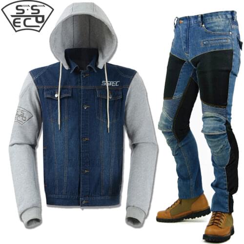 Summer Spring Motorcycle Jacket Pants For KOMINE Moto Pants Suit Protective Gear Mens Motorcycle Equipment chaqueta moto hombre