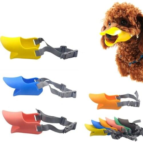 Dog Muzzle Silicone Duck Muzzle Mask for Dogs Anti Bite Stop Barking Small Large Dog Mouth Muzzles Pet Dog Accessories