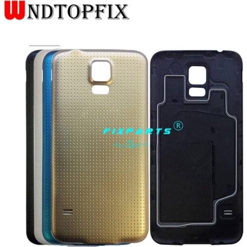100% New Cover For Samsung Galaxy S5 I9600 G900 Back Battery Door Rear Housing Cover Case For Samsung S5 Battery Cover