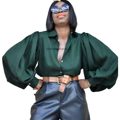 African Sexy Backless Solid Color Women Shirts Long Sleeve Elegant Blouse Female Fashion Summer Streetwear Africa Clothing