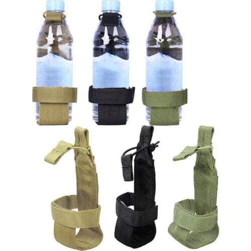 Hiking Camping Molle Water Bottle Holder High Quality Outdoor Tactical With Belt Cage Adjustable Vecro Strap Accessory #276697