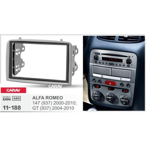 Radio Fascia for ALFA ROMEO 147 (937) GT (937) Double Din Radio DVD Stereo CD Panel Dash Mount CARAV 11-188