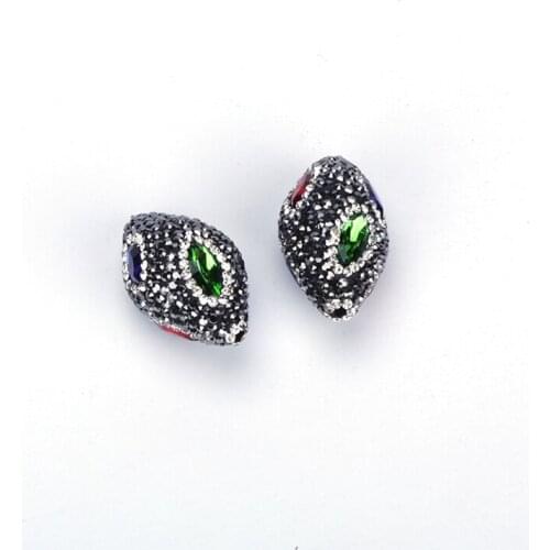 Multicolor Crystal Glass Rhinestone Jewelry Connectors Charm Findings 2018 New Arrival Brand Charm Findings Fit Necklace