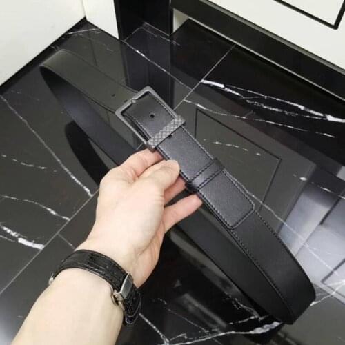 New Fashion Mens Genuine Cow Leather Belts High Quality Luxury Design Buckle Strap Business Dress Casual All-match Waistban