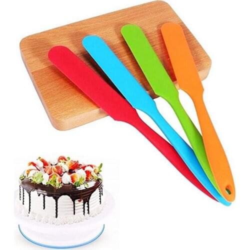 LanLan Silicone Spatula Non-Sticky Cake Cream Butter Mixing Scraper Baking Spoon Cook Tool