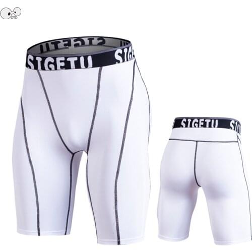 Training Fitness Sports Short Leggings Running Tights Men 2019 Compression Dry Fit Gym Jogging Shorts Yoga Bottoms Sportswear