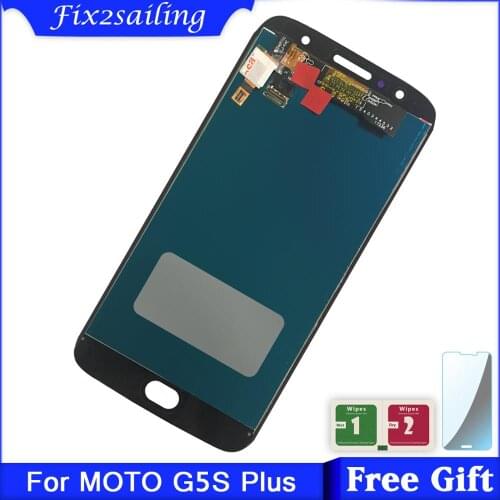 Super Amoled LCD For Motorola Moto G5S Plus XT1802 XT1803 XT1805 XT1086 LCD Display Touch Screen Assembly Replacement