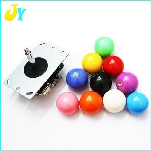 10 pcs Arcade joystick DIY Joystick Multicolor Ball 8 Way Joystick Fighting Stick Parts for Game Arcade free shipping