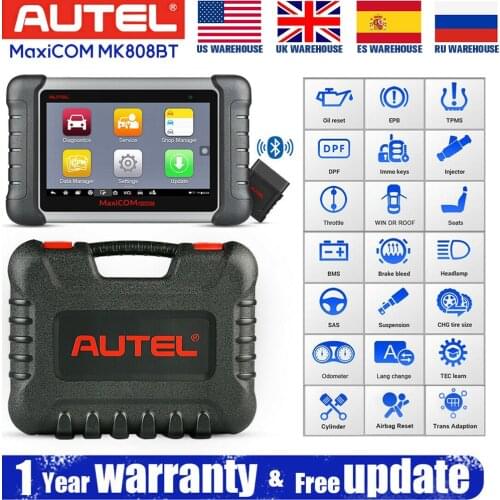 Autel MaxiCom MK808BT Auto Diagnostic Tool Code Reader All System MK808 MX808