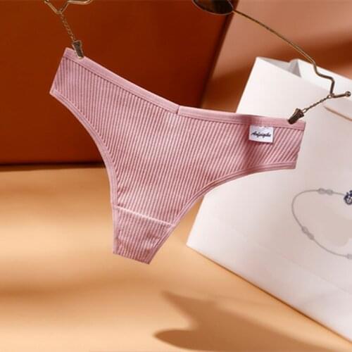 3Pcs Womens Threaded Cotton High Cross Ladies Soft Briefs Sexy Seamless Pants Jampanes Style Sports Breathable Female Underwear