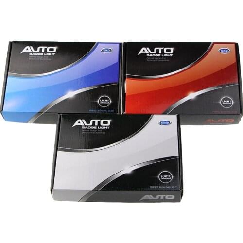 4D Car Logo Light Car Styling Rear Badge Logo LED Light Modification for Volkswagen/Toyota/Ford/Honda/Nissan and Other Models