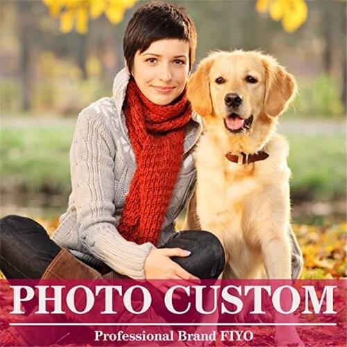 FIYO Photo Custom Diamond Painting Full Drill Cross Stitch Picture of Rhinestone 5D DIY Diamond Mosaic Embroidery Beadwork Home