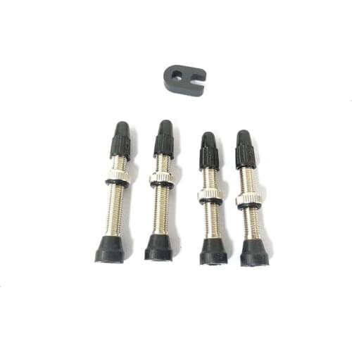 Tubeless valve for Mountain bike Road bike Brass Presta valve 36mm 40mm Silver Bicycle Tubeless Tires Brass copper Core valve