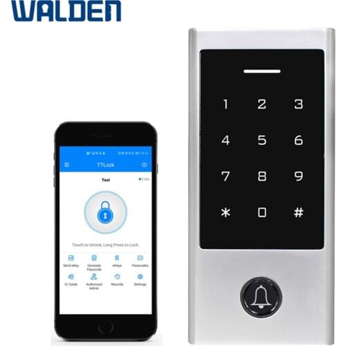 TT Lock Fingerprint Attendance Entry System Password Door Lock Waterproof Blue-tooth Touch Key Access Controller