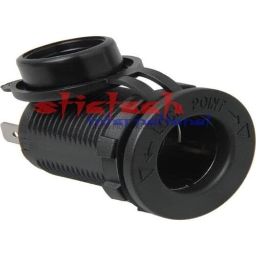 By dhl or ems 100pcs Motorcycle Car Boat Accessory Waterproof Cigarette Lighter Power Socket Plug Outlet 12V 300W 24V hot sale