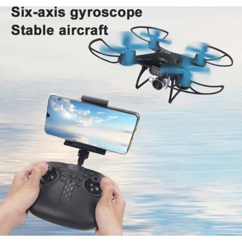 Durable Drone HD Camera WIFI Image Transmission Adjustable Aerial Angle Helicopter Headless Mode Fixed Height Aerial Photography