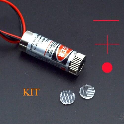 Hot Sale 650nm 5mW Red Point / Line / Cross Laser Module Head Glass Lens Focusable Industrial Class