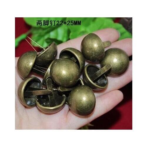 Hardware supplies Antique foot bucket foot nail mushrooms decorative smooth foot nail 22mm*25mm
