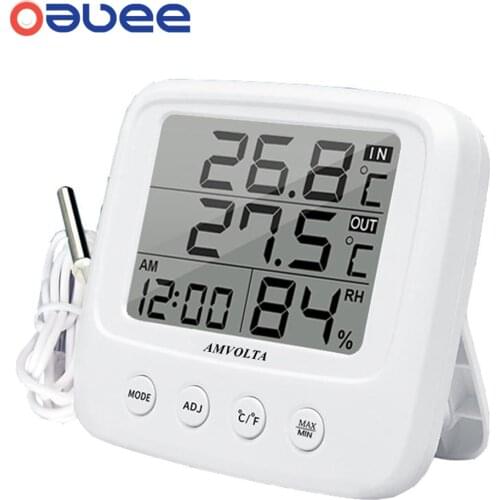 LCD Digital Temperature Humidity Meter Backlight Home Indoor Electronic Hygrometer Thermometer Weather Station Baby Room