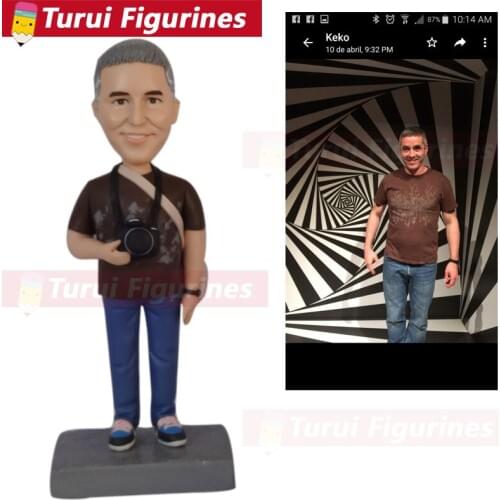 Cute Mini Figurines 3d figurine of yourself miniature sculpture reproductions photographer figurine bobblehead dolls personalize