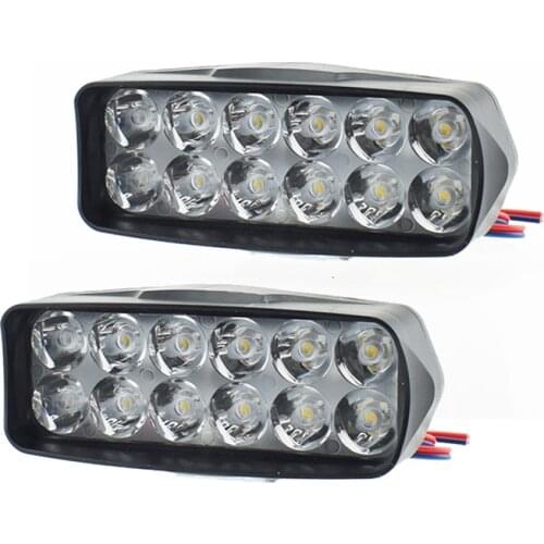 Motorcycle headlamp spotlights super bright LED 18W 12V 1800LM Motorbike headlights Scooter auxiliary lamp Moto Fog spot lights