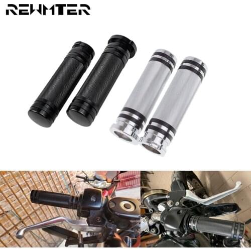 2PCS Motorcycle 1"25mm CNC Handle Bar Hand Grips Black/Chrome For Harley Touring Dyna Sportster XL XR Softail Custom Road Glide
