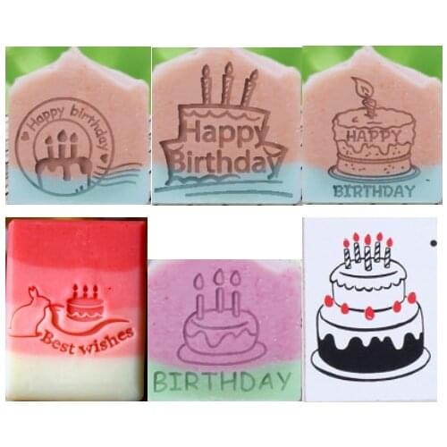 Happy birthday handmade soap for life soap standard Mini soap diy stamp seal chapter